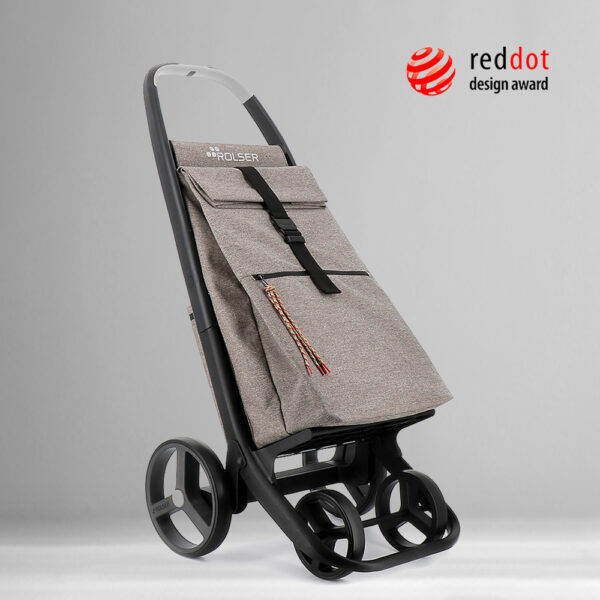 I-Max EcoiMax 4 Wheel 2 Swivelling Foldable Shopping Trolley Mandarina