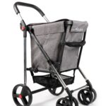Basket Tweed 4 Ruedas Grandes 2 Giratorias Plegable